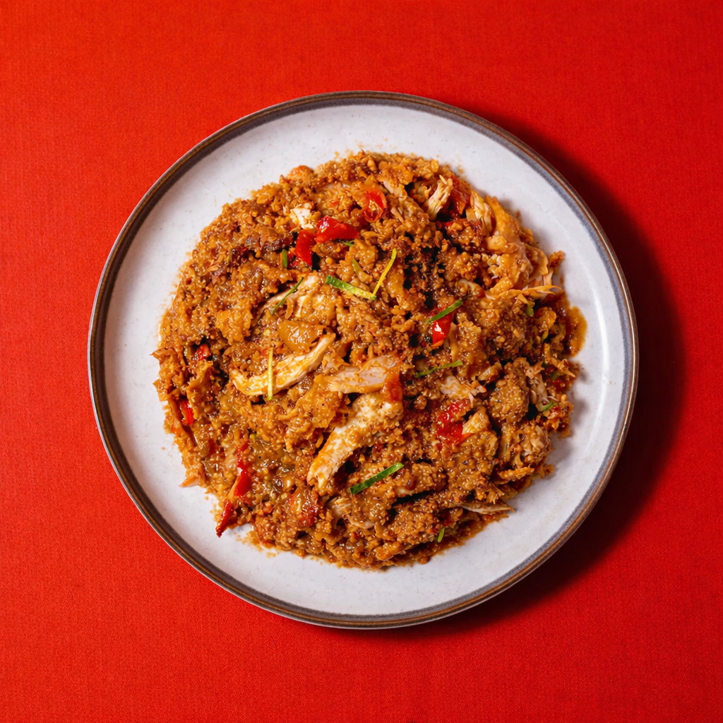 ayam geprek original digeprek dengan tambahan bumbu kacang khas madiun (lv 0-7)